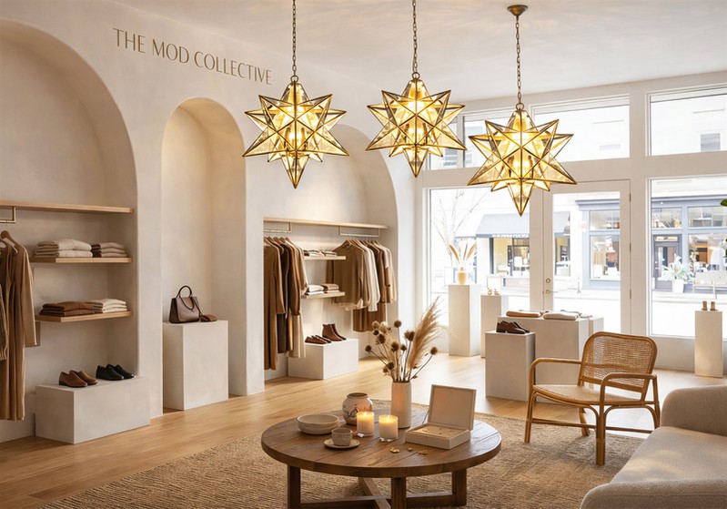 Brilliant Star Clear Glass Pendant Lamp for Boutique shop Brilliant Star Clear Glass Pendant Lamp for Boutique shop